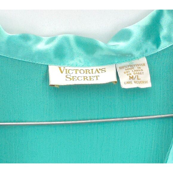 Vintage VICTORIA'S SECRET Gold Label M/L Sleepwear Oversized Night Shirt Tunic - Picture 5 of 8